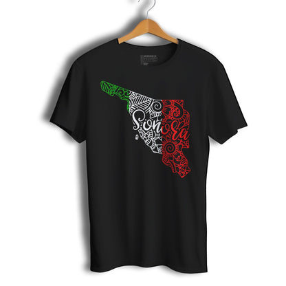 Sonora Mexico Patriotic Mexican Short Sleeve T-Shirt- Playera Patriota De Mexico