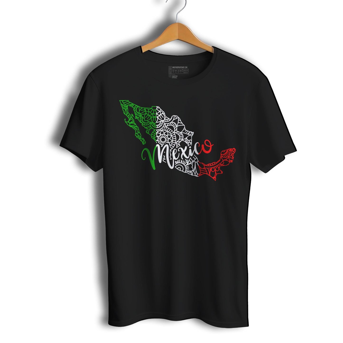 Mexico Patriotic Mexican Short Sleeve T-Shirt- Playera Patriota De Mexico