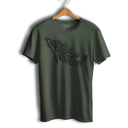 Mexico Patriotic Mexican Short Sleeve T-Shirt- Playera Patriota De Mexico