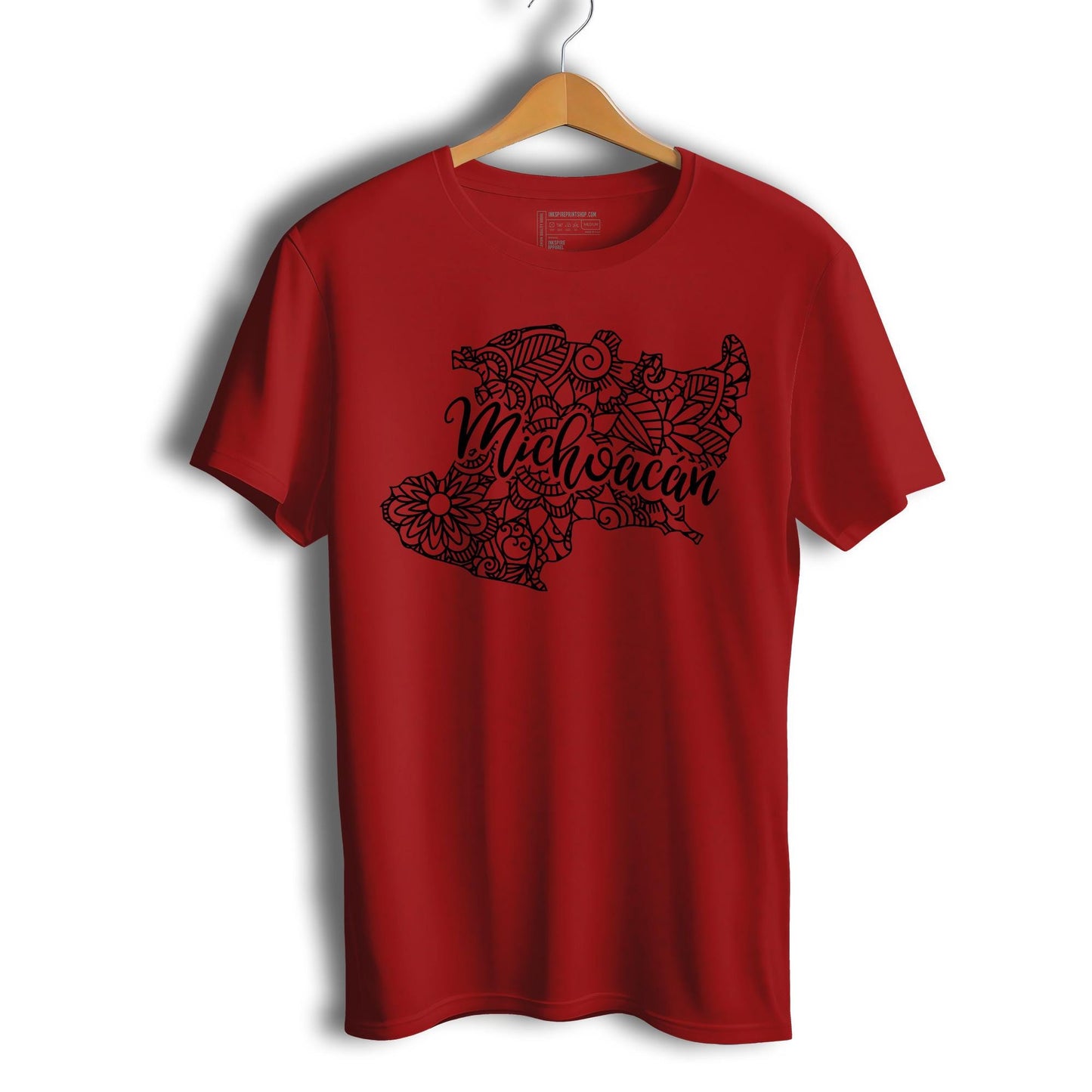 Michoacan Mexico Patriotic Mexican Short Sleeve T-Shirt- Playera Patriota De Mexico