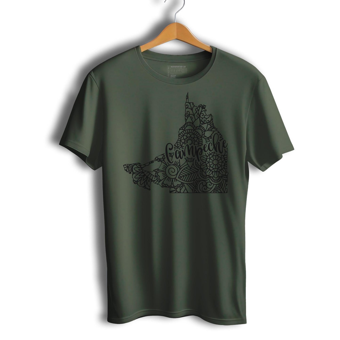 Campeche Mexico Patriotic Mexican Short Sleeve T-Shirt- Playera Patriota De Mexico