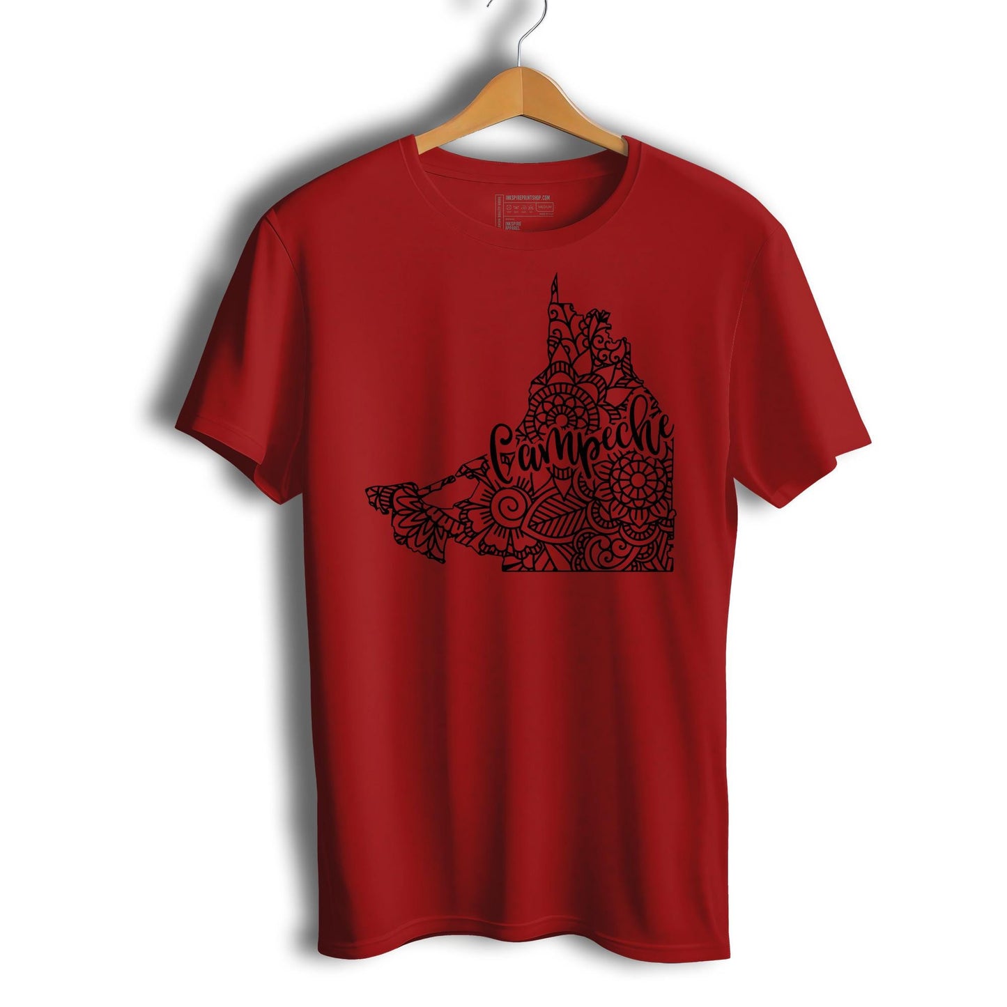 Campeche Mexico Patriotic Mexican Short Sleeve T-Shirt- Playera Patriota De Mexico