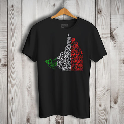 Campeche Mexico Patriotic Mexican Short Sleeve T-Shirt- Playera Patriota De Mexico