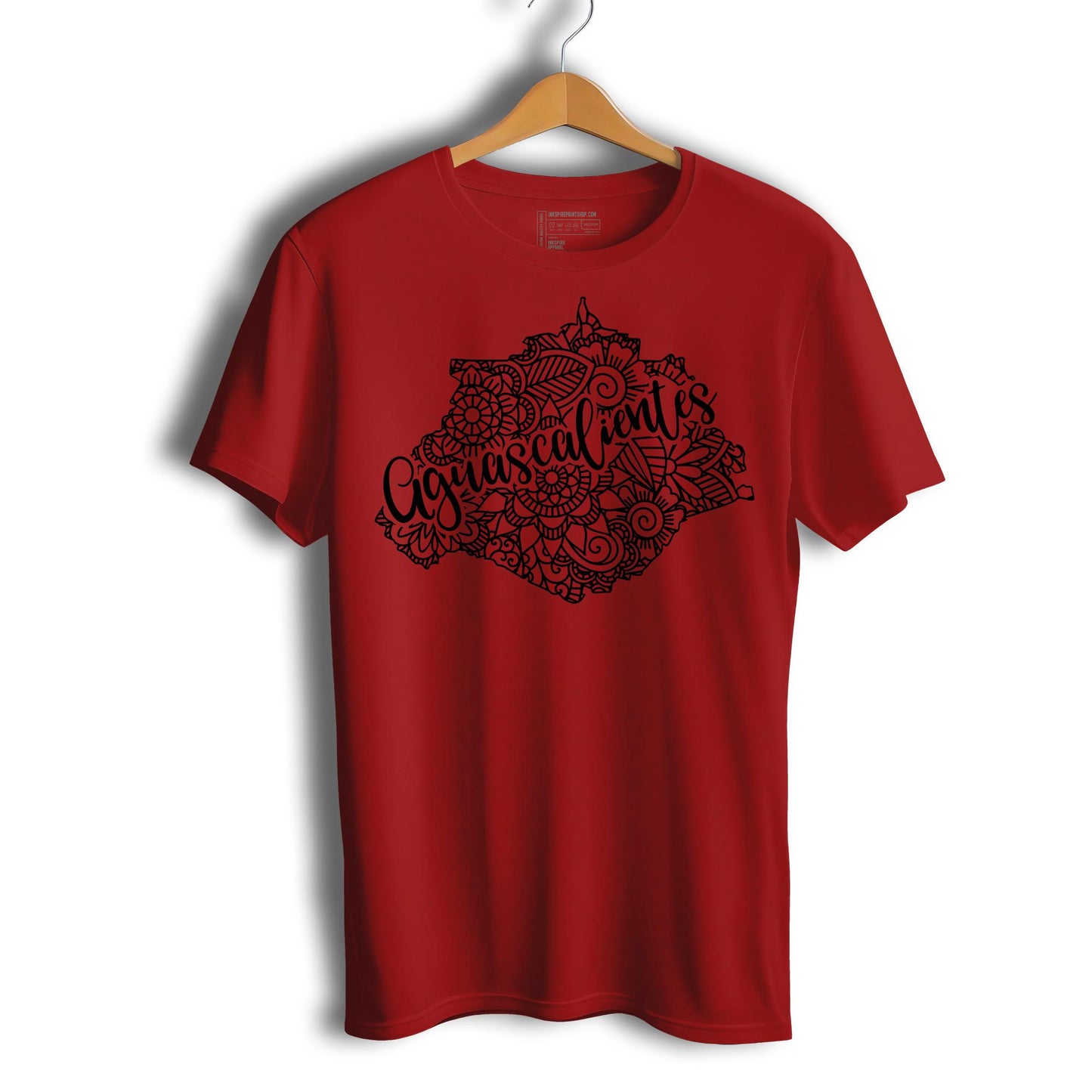 Aguascalientes Mexico Patriotic Mexican Short Sleeve T-Shirt- Playera Patriota De Mexico