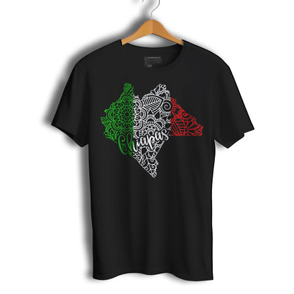 Chiapas Mexico Patriotic Mexican Short Sleeve T-Shirt- Playera Patriota De Mexico