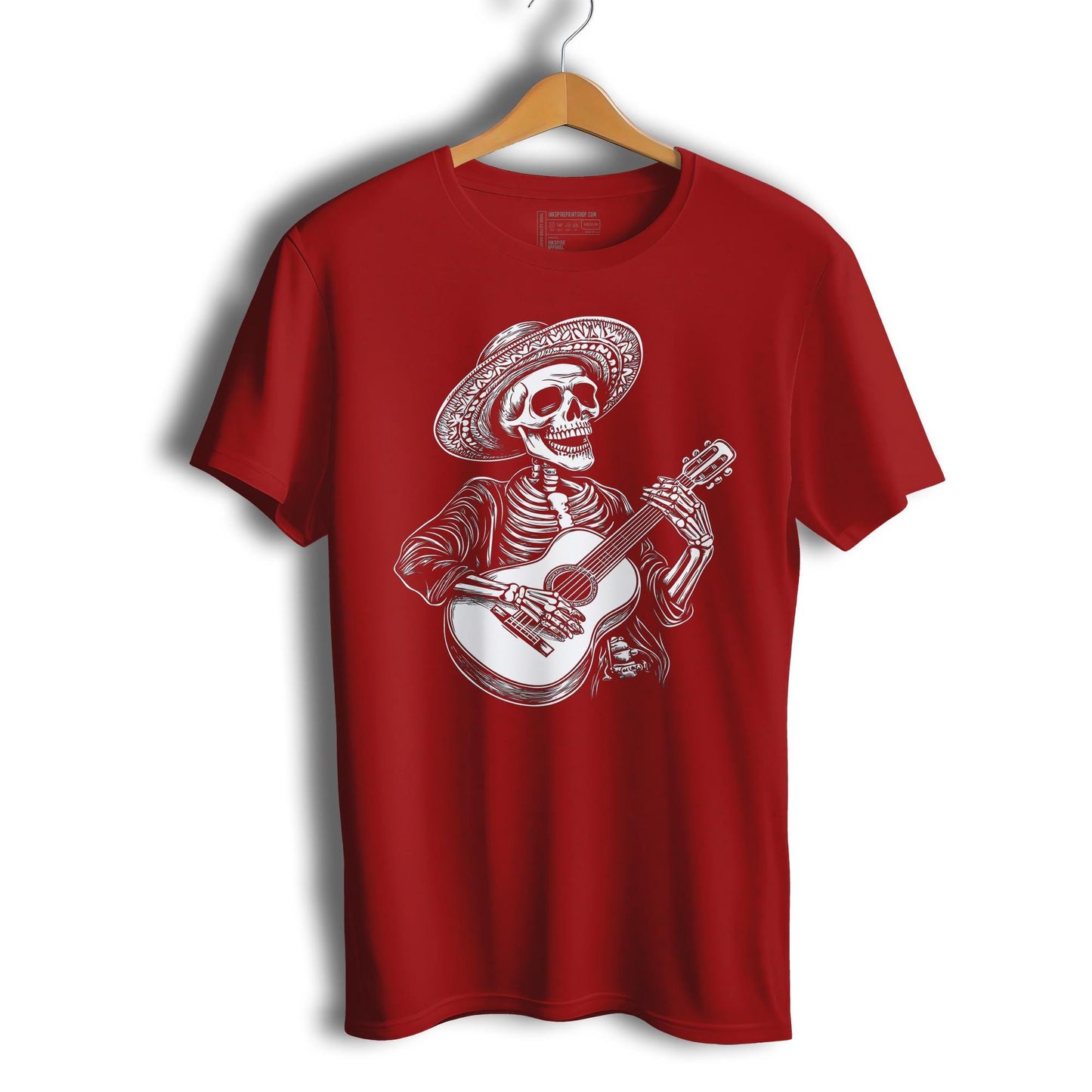 Guitar Player Skull Music Lover Short Sleeve T-Shirt