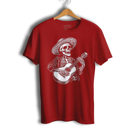 Guitar Player Skull Music Lover Short Sleeve T-Shirt