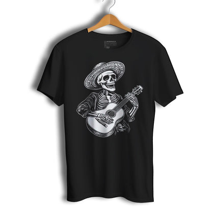 Guitar Player Skull Music Lover Short Sleeve T-Shirt