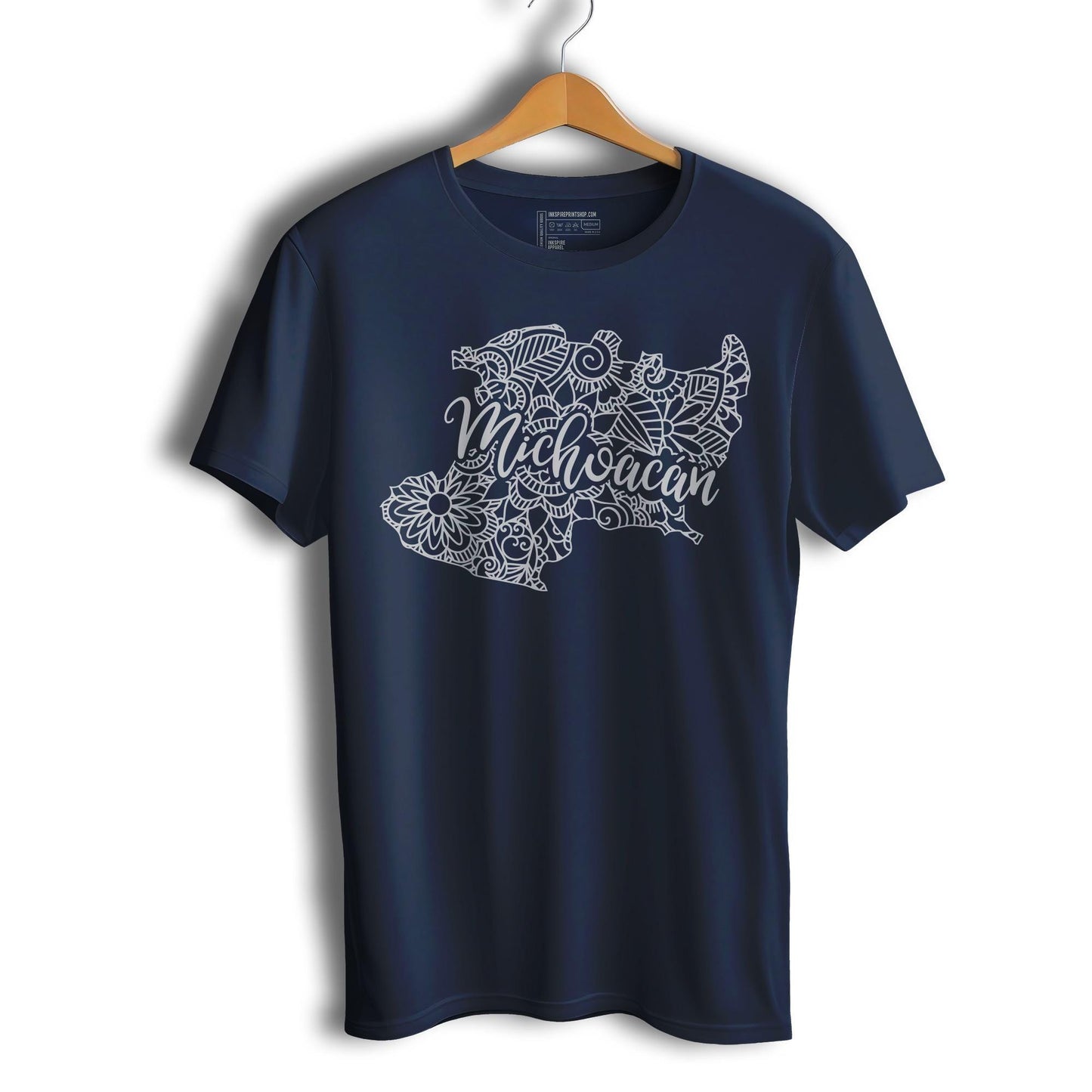 Michoacan Mexico Patriotic Mexican Short Sleeve T-Shirt- Playera Patriota De Mexico