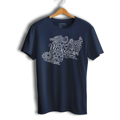 Michoacan Mexico Patriotic Mexican Short Sleeve T-Shirt- Playera Patriota De Mexico