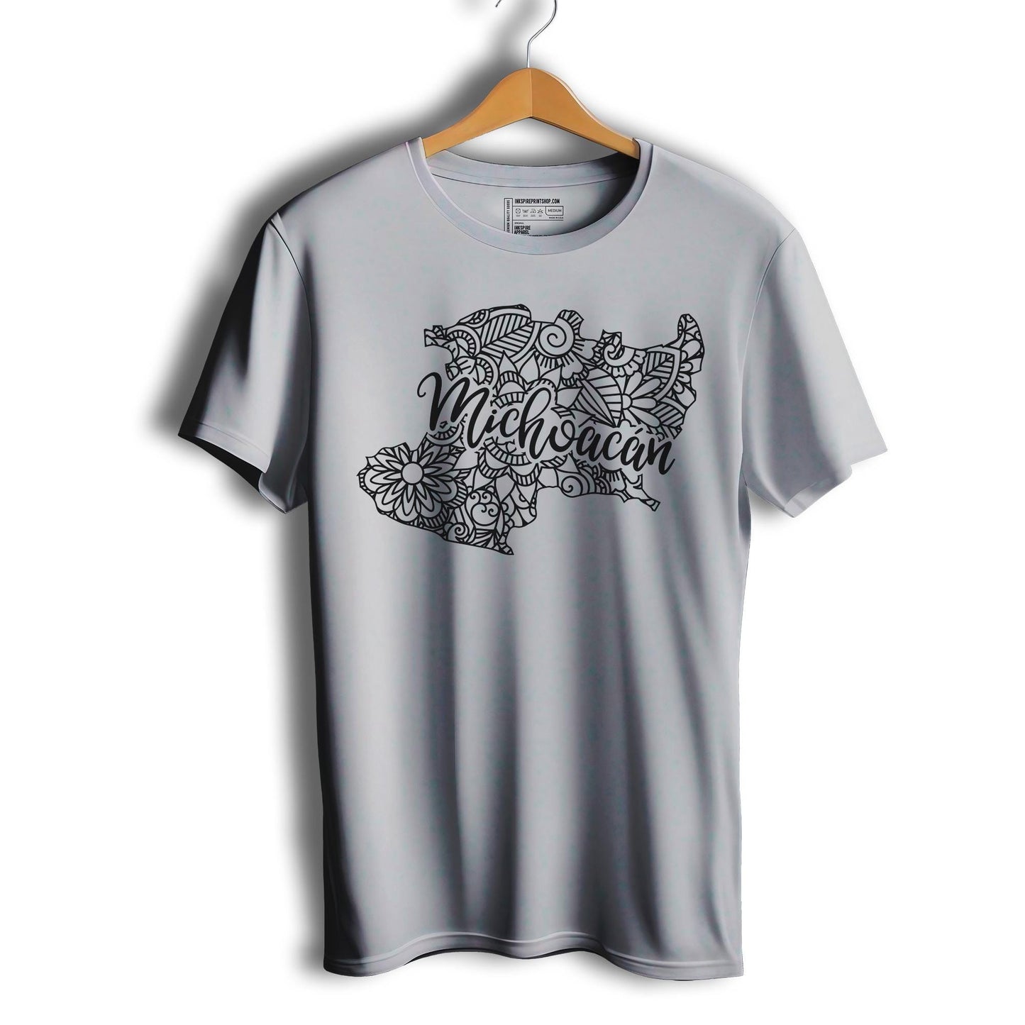 Michoacan Mexico Patriotic Mexican Short Sleeve T-Shirt- Playera Patriota De Mexico