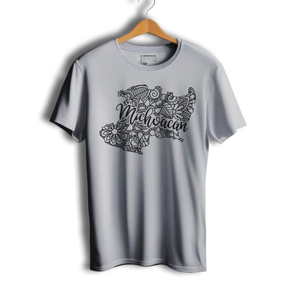Michoacan Mexico Patriotic Mexican Short Sleeve T-Shirt- Playera Patriota De Mexico