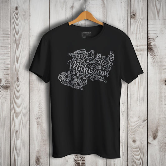 Michoacan Mexico Patriotic Mexican Short Sleeve T-Shirt- Playera Patriota De Mexico