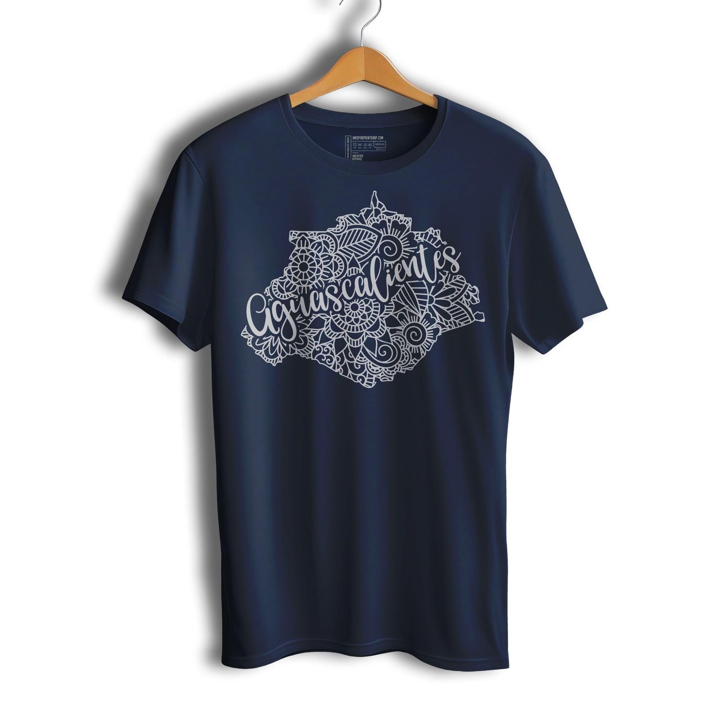 Aguascalientes Mexico Patriotic Mexican Short Sleeve T-Shirt- Playera Patriota De Mexico