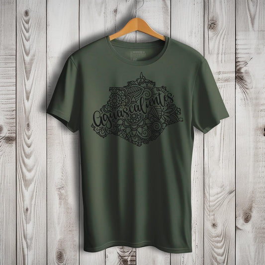 Aguascalientes Mexico Patriotic Mexican Short Sleeve T-Shirt- Playera Patriota De Mexico