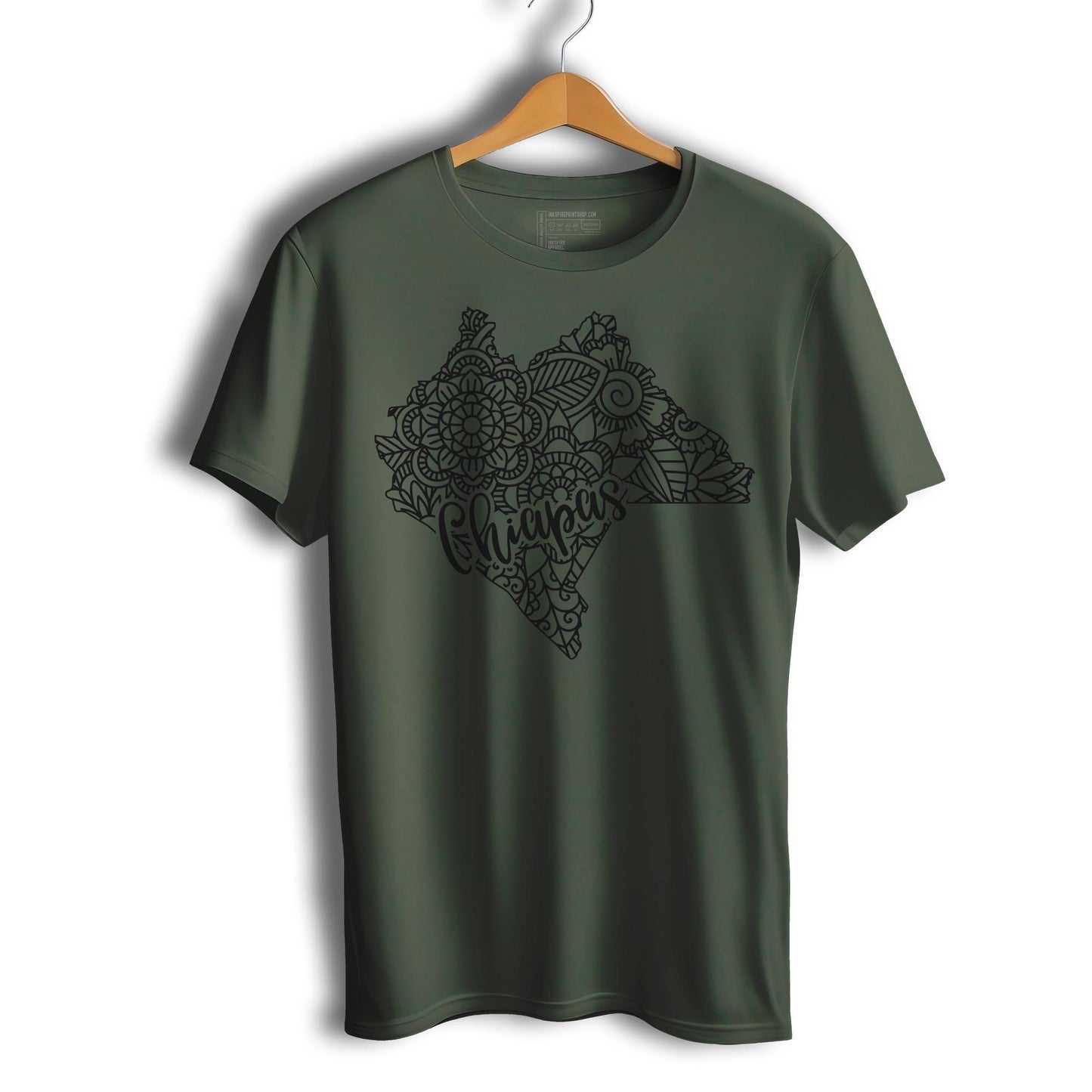 Chiapas Mexico Patriotic Mexican Short Sleeve T-Shirt- Playera Patriota De Mexico